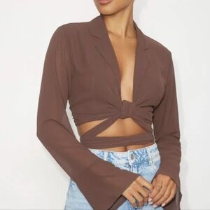 dynamite sunny wrap top